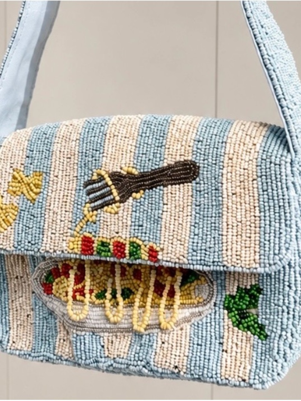 🍝 SOL & MER Beaded Pasta Shoulder Bag